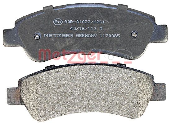 METZGER 1170085 Bremsbelagsatz, Scheibenbremse